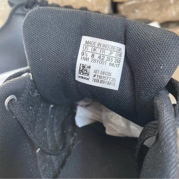 ADIDAS Cloudfoam Leather Black Advantage Sneakers - Picture 6 of 7